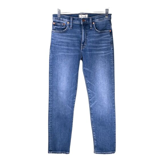Madewell Denim - Madewell Women's Mid-Rise Classic Straight Jeans Medium Wash Blue Denim Size 26